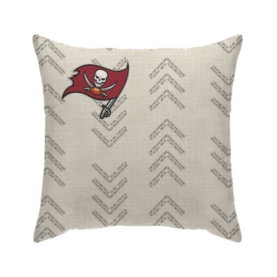 NFL Tampa Bay Buccaneers Wordmark Decorative Throw Pillow