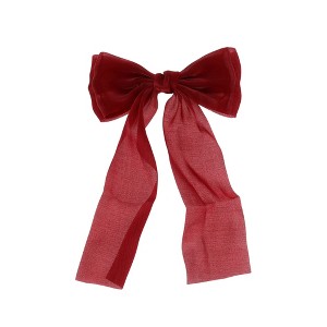 Unique Bargains Fashionable Bow Ribbon Duckbill Hair Clips 1 Pc - 1 of 4
