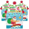 Big Dot of Happiness Tropical Christmas - Treat Box Party Favors - Beach Santa Holiday Party Goodie Gable Boxes - Set of 12 - image 2 of 4