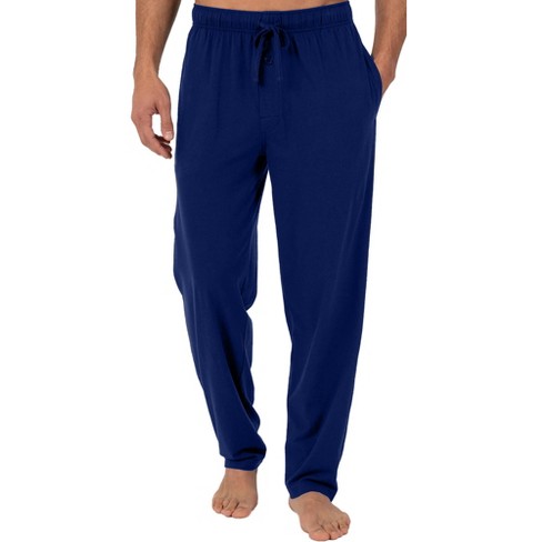 Adr Mens Knit Pajama Pants With Pockets Midnight Blue Large Target