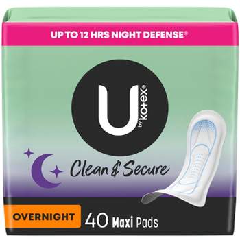 U By Kotex Clean & Secure Regular Ultra-thin Maxi Pads - Unscented - 44ct :  Target
