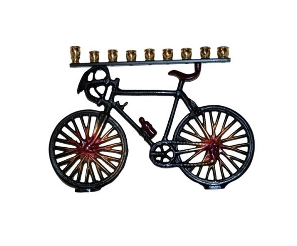 Hanukkah Bicycle Menorah