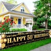 KatchOn, XtraLarge Happy 50th Birthday Yard Banner - 120x20 Inch |Over The Hill 50th Birthday Decorations for Men and Women - 3 of 4