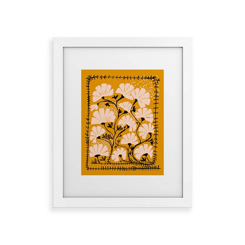 Photos - Other Decoration Deny Designs 8"x10" DESIGN D'annick Ever Blooming Good Vibes Framed Art Print White