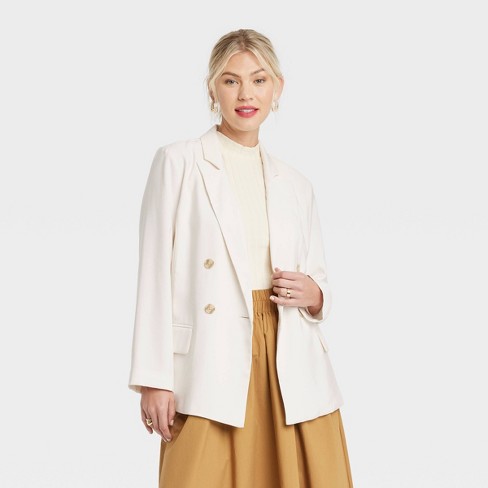 Cream sale blazer womens