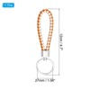 Unique Bargains Braided Leather Car Wallet Keychain with Stainless Steel Key Ring - 2 of 3
