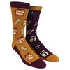 Crazy Dog T-Shirts Women's Peanut Butter And Jelly Socks Funny Lunch Jam Sandwich Graphic Novelty Vintage Footwear - 2 of 4
