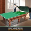 SEVOBAL Table Tennis Accessories 8ft Foldable Ping Pong Conversion Top for Easy Indoor Play, Green, 50"*27"*3" - 2 of 4
