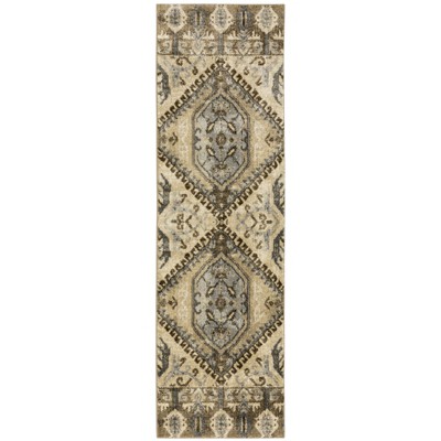 Oriental Weavers Florence 5090D Tan/ Gold Indoor Area Rug - 2'3" x 7'6"