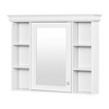 Chery Life 35'' x 28'' Wall Mounted Bathroom Storage Cabinet with Mirror Door, Medicine Cabinet with 6 Open Shelves - 2 of 4