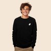 Dalix Ghost Embroidered Crewneck Long Sleeve Sweatshirt Fleece Men - 2 of 4