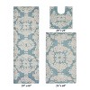 Medallion Collection 3 Piece 100% Cotton Tufted Bathroom Rug Set  with Non-Slip Backing, Machine Washable, Tumble Dry Bath Mat - 2 of 4