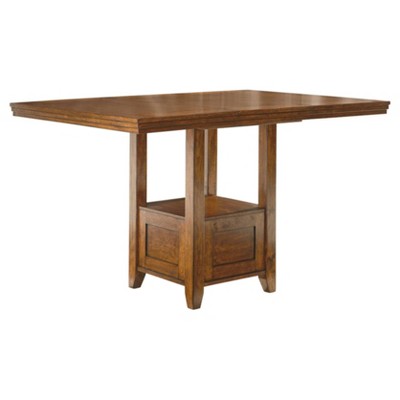 Ralene Rectangular Counter Height Extendable Dining Table Wood/Medium Brown - Signature Design by Ashley