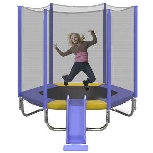 Dexmalle 7FT Trampoline for Kids with Safety Enclosure Net - 1 of 4