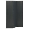 vidaXL Room Divider Freestanding Privacy Screen for Room Separation Steel - Anthracite 47.2" x 70.9" - 2 of 4