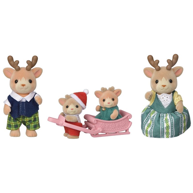 Calico Critters Reindeer Family, Set of 4 Collectible Doll Figures, 1 of 7