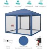 10x10ft Easy Pop-Up Canopy, Outdoor Screen Tent with Mosquito Netting, 2 Zipper Doors, and Roller Bag for Yard Camping Picnic Party Events - 2 of 4
