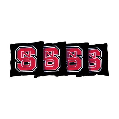 NCAA NC State Wolfpack Corn-Filled Cornhole Bags Black - 4pk