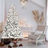 Artificial Trees Christmas Snow-Flocked with Pine Cones,Prelit Xmas Trees, Home Decoration-Maison Boucle - 3 of 4