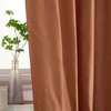 HLC.ME Jefferson Faux Silk Semi Sheer Light Filtering Microfiber Lined Grommet Lightweight Window Curtains, 2 Panels - 4 of 4