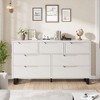 Dresser, Freestanding Horizontal Drawer with Storage, Wooden Closet Chest Storage - 3 of 4