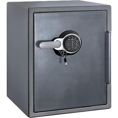 Nattork Fireproof and Waterproof Gray Steel Home Safe