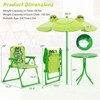 Infans Kids Picnic Table & Chair Set with 2 Folding Chairs & Height Adjustable Umbrella - 2 of 4