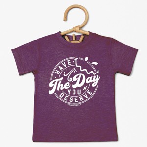 The Juniper Shop SmileyWorld Have The Day You Deserve Circle Toddler Short Sleeve Tee - 1 of 4