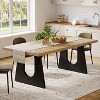 Tribesigns Dining Table for 6-8 People, 70.9“ Modern Kitchen Table for Dinner, for Dining Room, Living Room,Oak - 4 of 4