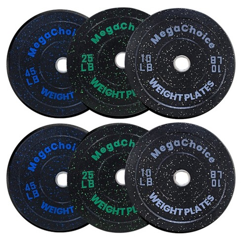 10 lb & 15lb Standard buy 1” Vinyl Weight Plates - 50 lbs Set FREE SHIPPING