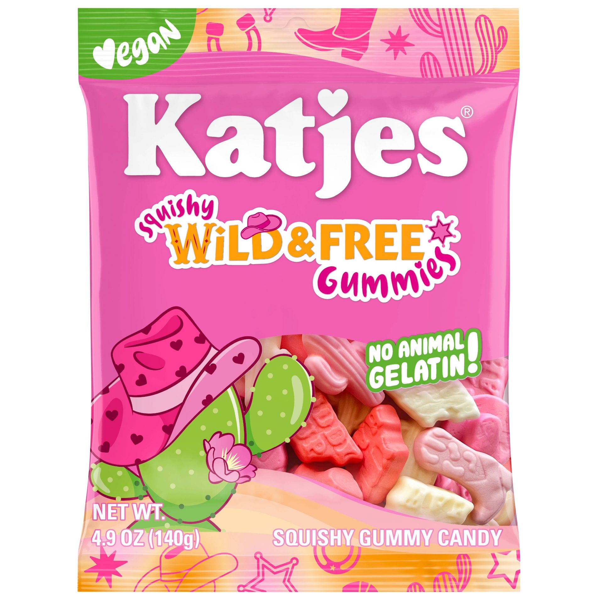 Katjes Wild & Free Foam Gummy Candy - 4.9oz