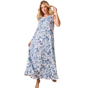 Dreams & Co. Rosebud Gown - M, French Blue Garden : Target