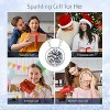 Moissanite Necklace for Women, 1 Carat Bezel Set Pendant with 925 Sterling Silver Necklace, Anniversary Christmas Valentines Jewelry for Mom Wife - 4 of 4