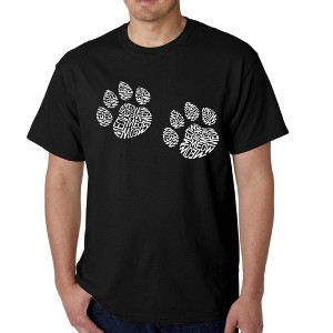 LA Pop Art Men's Word Art T-shirt - Meow Cat Prints - 1 of 4