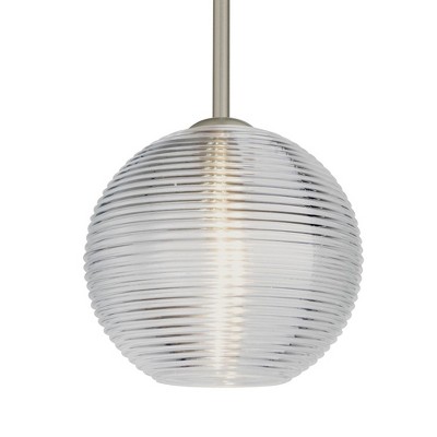 Besa Lighting Kristall 8 1 - Light Pendant in  Satin Nickel