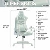 NicBex 300lbs Swivel Gaming Chair with Adjustable Height,Lumbar&Head Pillow,Wheels,Ergonomics Office Chairs Video Game Chaise for Office&Home - 4 of 4