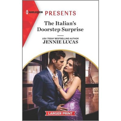 The Italian's Doorstep Surprise - Large Print by  Jennie Lucas (Paperback)