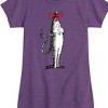 Girls' - Dr. Seuss - Cat in the Hat Costume Fitted Short Sleeve Graphic T-Shirt - 2 of 4