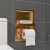 ALFI ABTPNP88-BG Brushed Gold PVD Stainless Steel Recessed Toilet Paper Holder Niche - 2 of 4