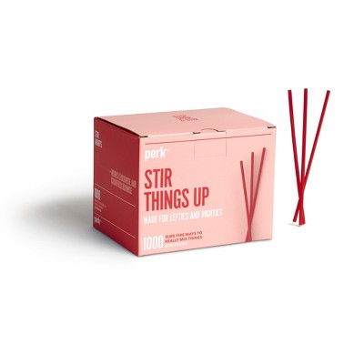 Perk Red Plastic Stirrers 1000/Pack (PK56402)