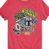 Boys' - The Mandalorian - Mando Grogu Stickers Short Sleeve Graphic T-Shirt - 2 of 4