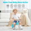 Allobebe Baby Balance Bike For Ages Up to 3 Years Adjustable Seat, Silent & Soft 3 Wheel Ride On, Light Blue - 2 of 4