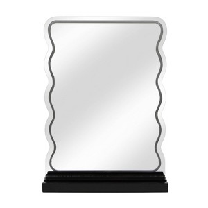 New View Wavy LED Plug In Vanity Mirror with Phone Holder - 1 of 3