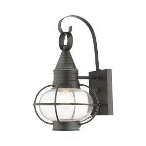 Livex Lighting Newburyport 1 - Light Wall Light in  Charcoal - 1 of 2