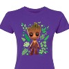 Women's - Marvel - Guardians of the Galaxy Baby Groot Leaf Fitted Graphic T-Shirt - 2 of 2