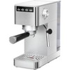 Kismile 2-Cup Stainless Steel Silver Espresso Coffee Maker with Space Saving Design with Milk Frother Steam Wand - 2 of 4