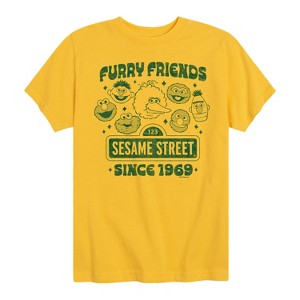 Boys' - Sesame Street - Vintage Furry Friends Short Sleeve Graphic T-Shirt - 1 of 4