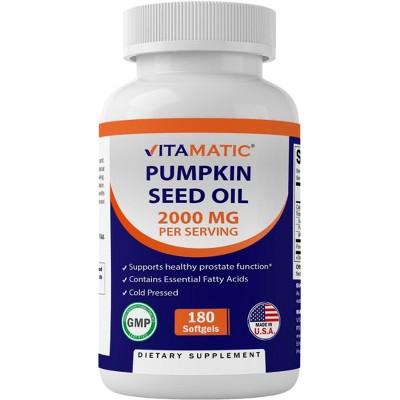 Pumpkin Seed Oil 2000mg Softgel - 180 Softgels