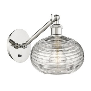 Ithaca - 1 Light Arm Adjusts Up and Down Wall Sconce In Industrial Style-8.25 Inches Tall and 8 Inches Wide - 1 of 1