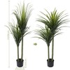 ArtificialTree, Tall Fake Plants for Indoor Outdoor Decor, Large Faux Tree for Home Office Decor Living Room Porch Patio - 3 of 4